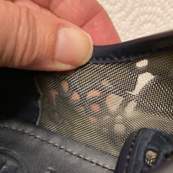 Tory Burch Navy Lace Sneakers - Picture 11 of 11